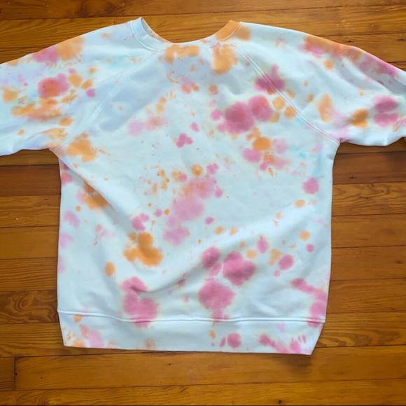 Orange and Pink Tie-Dye Crew Neck💕🧡 - Picture 3 of 3